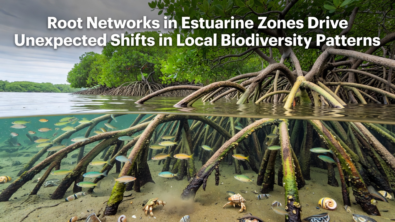 Root Networks in Estuarine Zones Drive Unexpected Shifts in Local Biodiversity Patterns
